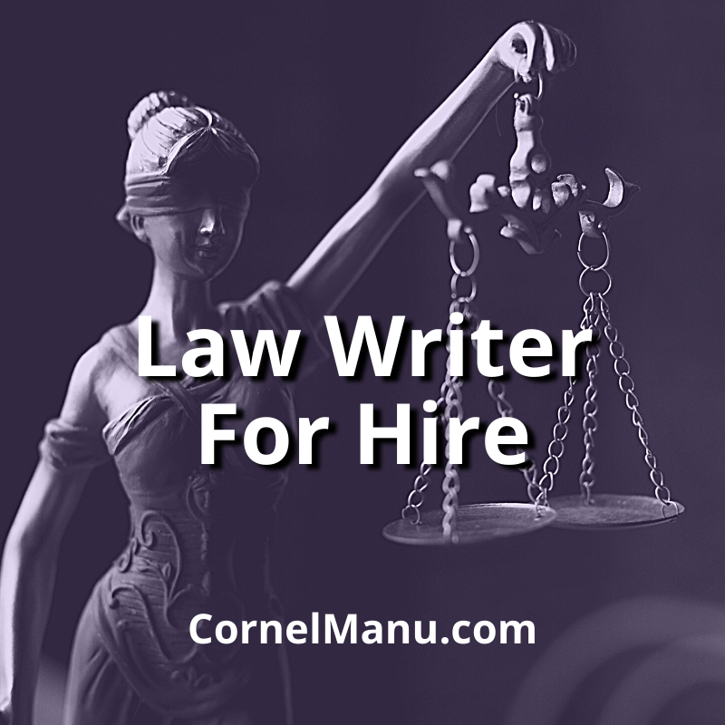Law Writer For Hire